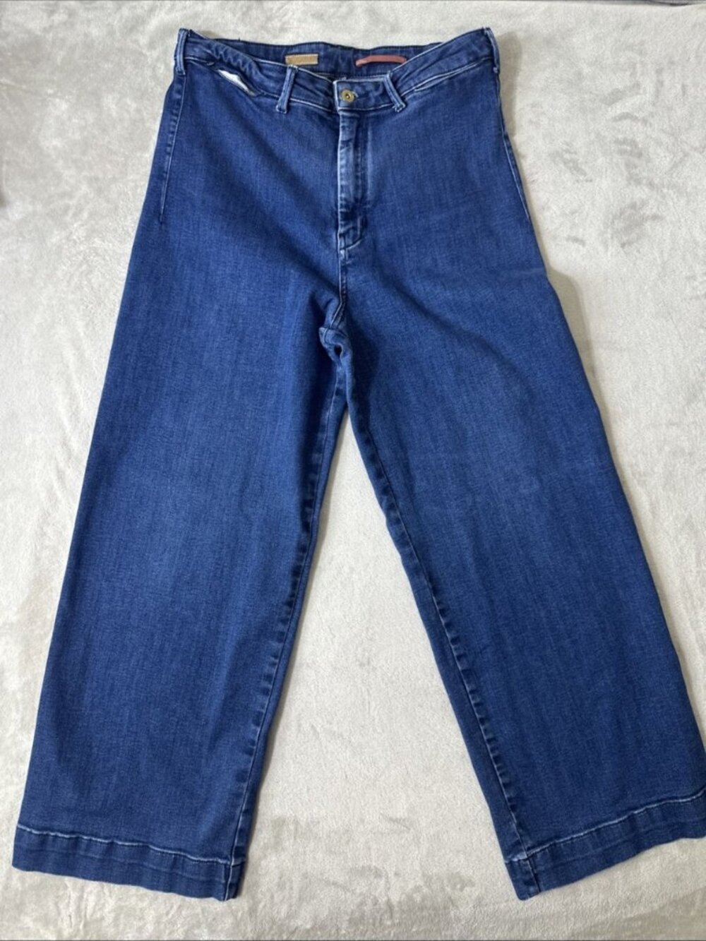 Pilcro Jeans Womens Size 31 Blue The Skipper Wide Leg Denim Dark Wash Capsule